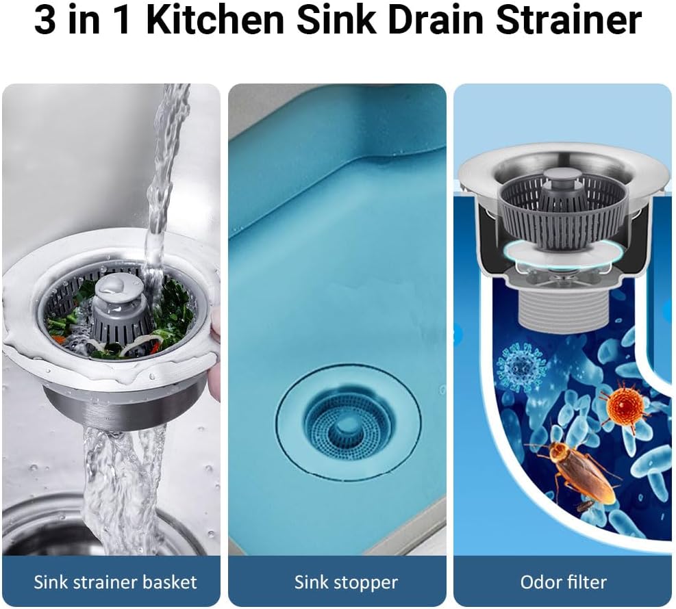 (Last Day Promotion - 50% OFF) 3-in-1 Stainless Steel Sink Aid, BUY 2 GET 10% OFF