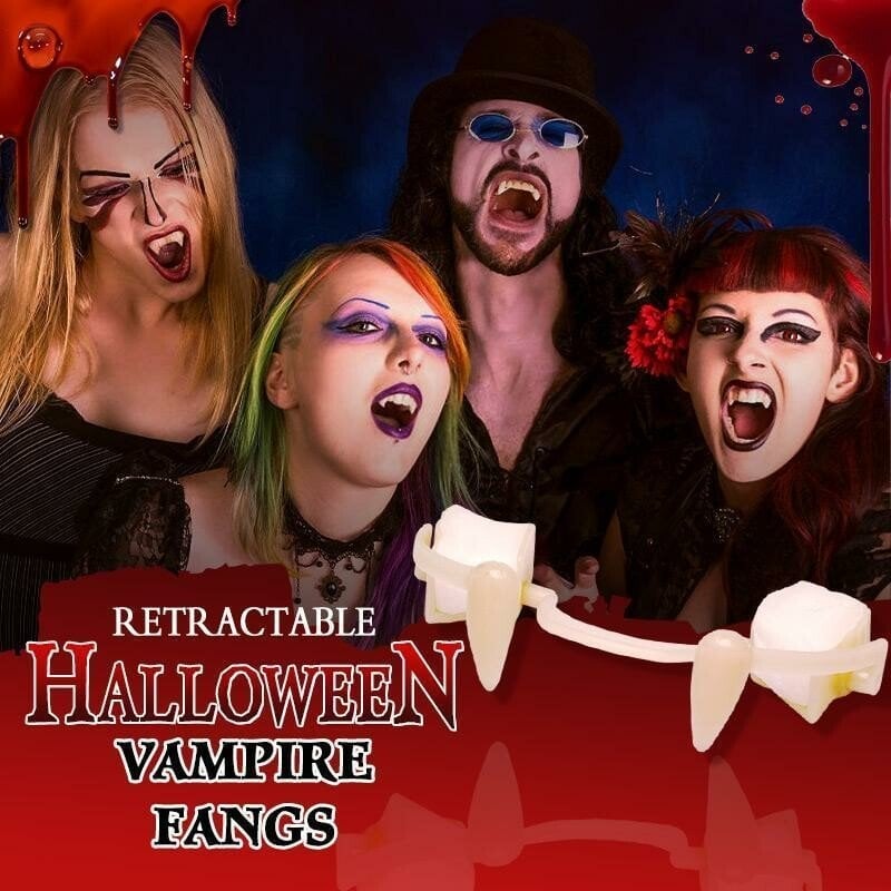 🔥Last Day Promotion 48% OFF-🎁-Retractable Halloween Vampire Fangs