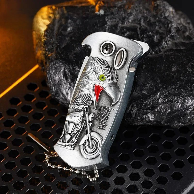 Outdoor Portable Metal Folding Knife Lighter