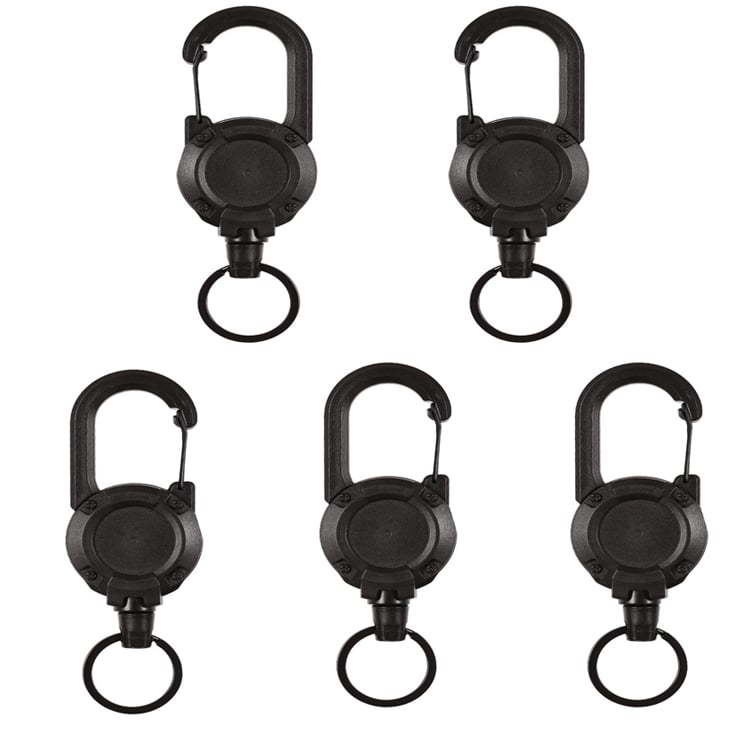 💥LAST DAY SALE 49% OFF💥Outdoor Automatic Retractable Wire Rope Luya Anti-theft Tactical Keychain