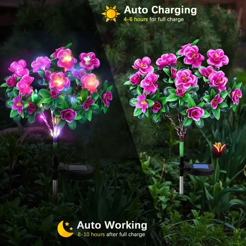 🔥Last Day 70% OFF- 🌺Solar fluorescent garden light