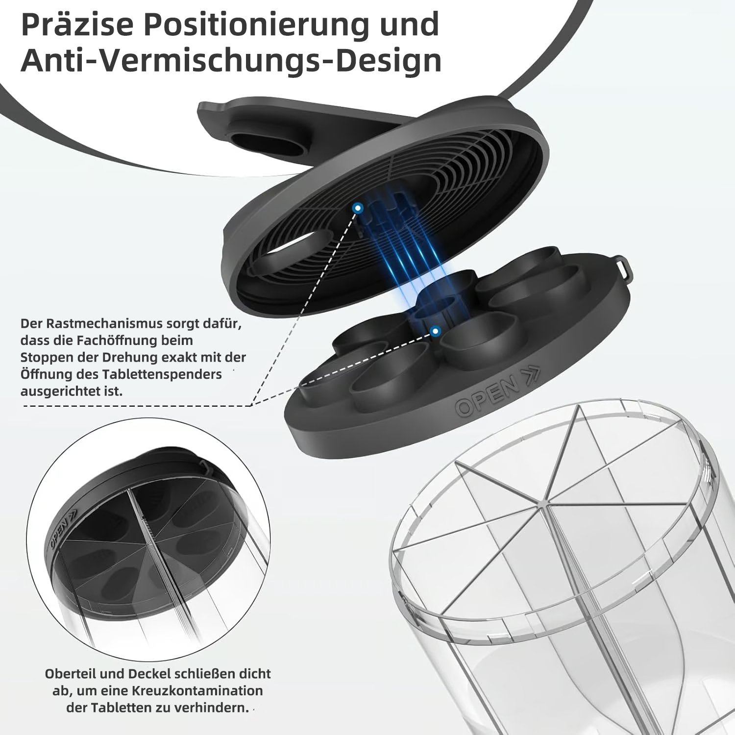 🔥Heißer Verkauf - 49% Rabatt💊Tragbarer Pillenspender Flasche