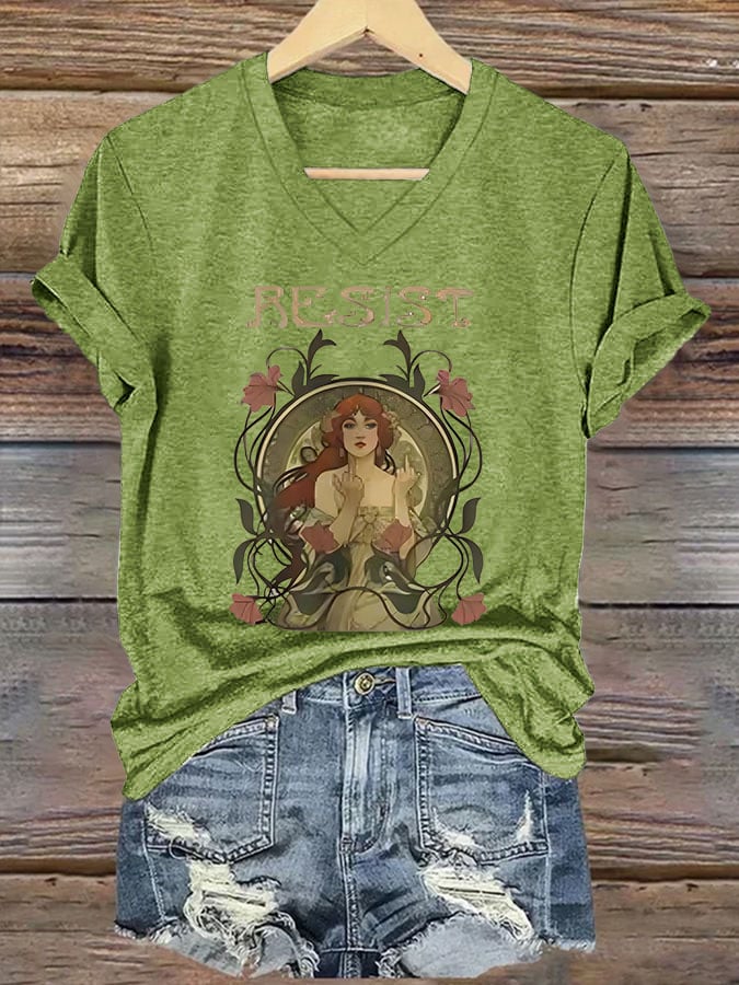 Women's Resist Printed Short-Sleeved T-Shirt