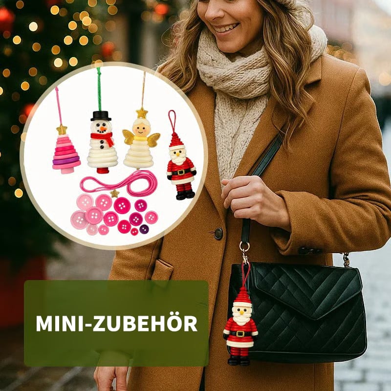 ☃️ DIY-Knopf-Schneemann-Ornament-Kit- schnell versendet