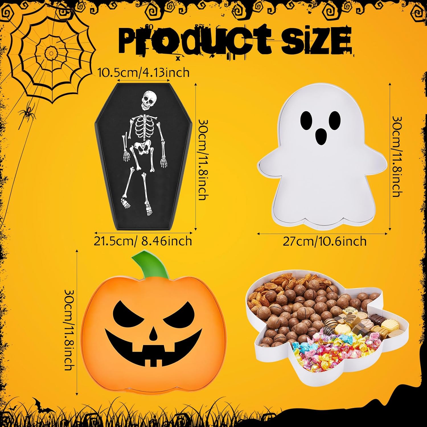 🔥Last Day 50% OFF -Figural Ghost Halloween Snackle Box Food Storage Container