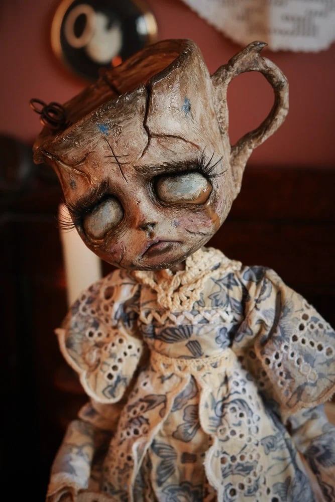 🍂TikTok Fall Sale — Last Day 70% OFF🎉🖤Handmade Posable Teacup Dolls – Unique Collectible Toys