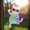 Colorful Cat Sun Catcher