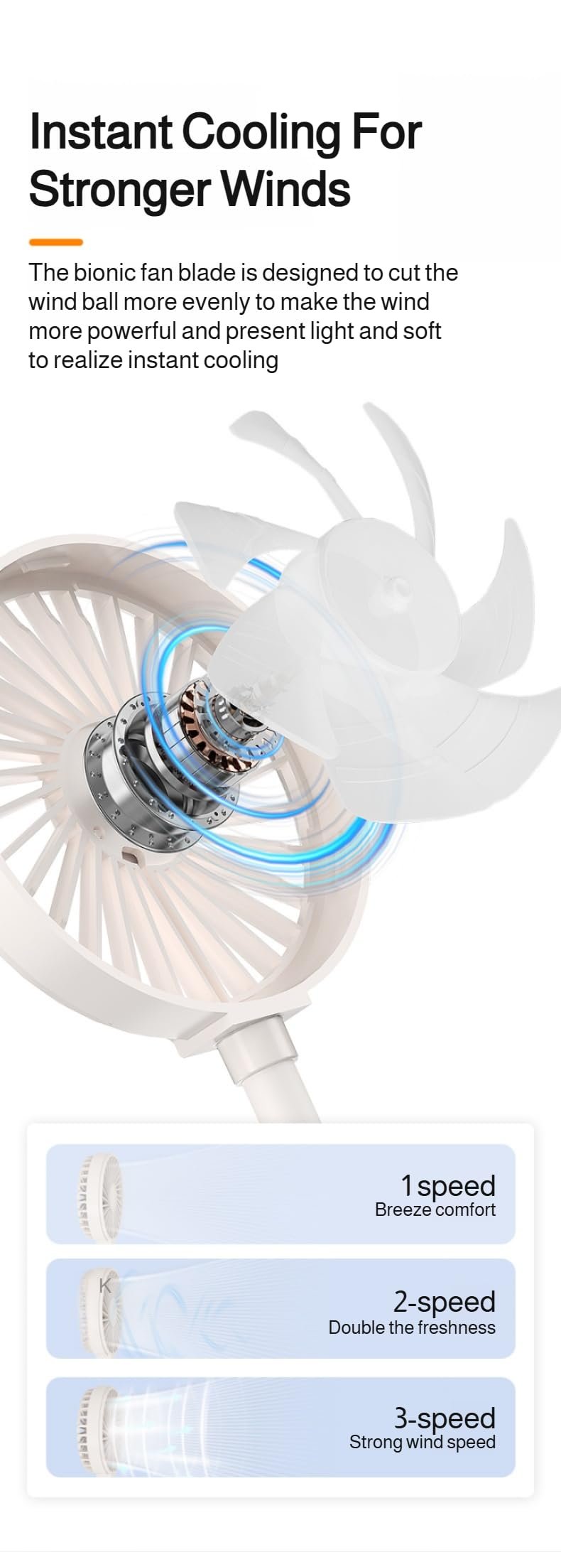 🔥Last Day Promotion 70% OFF🔥Handheld Magnetic USB Rechargeable Fan⚡BUY 2 FREE SHIPPING