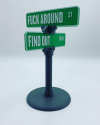 🔥Last Day Promotion - 60% OFF🎁🤣F Around/Find Out Street Sign Desk Decoration | Funny Desk Gift