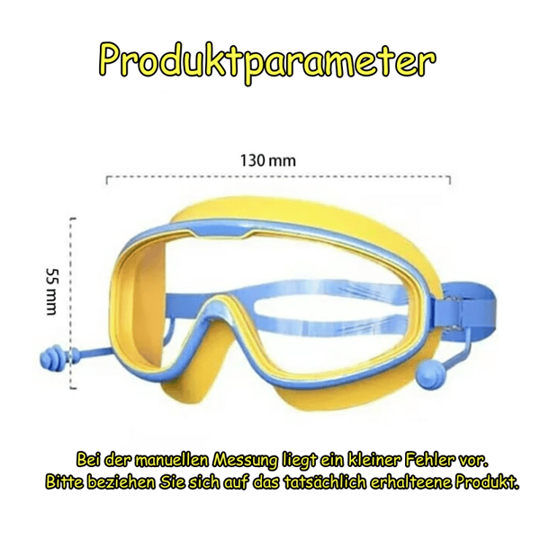 🔥Letzter Tag 49% Rabatt-HD-Schwimmbrille für Kinder mit großem Rahmen, wasserdicht und beschlagfrei🥽