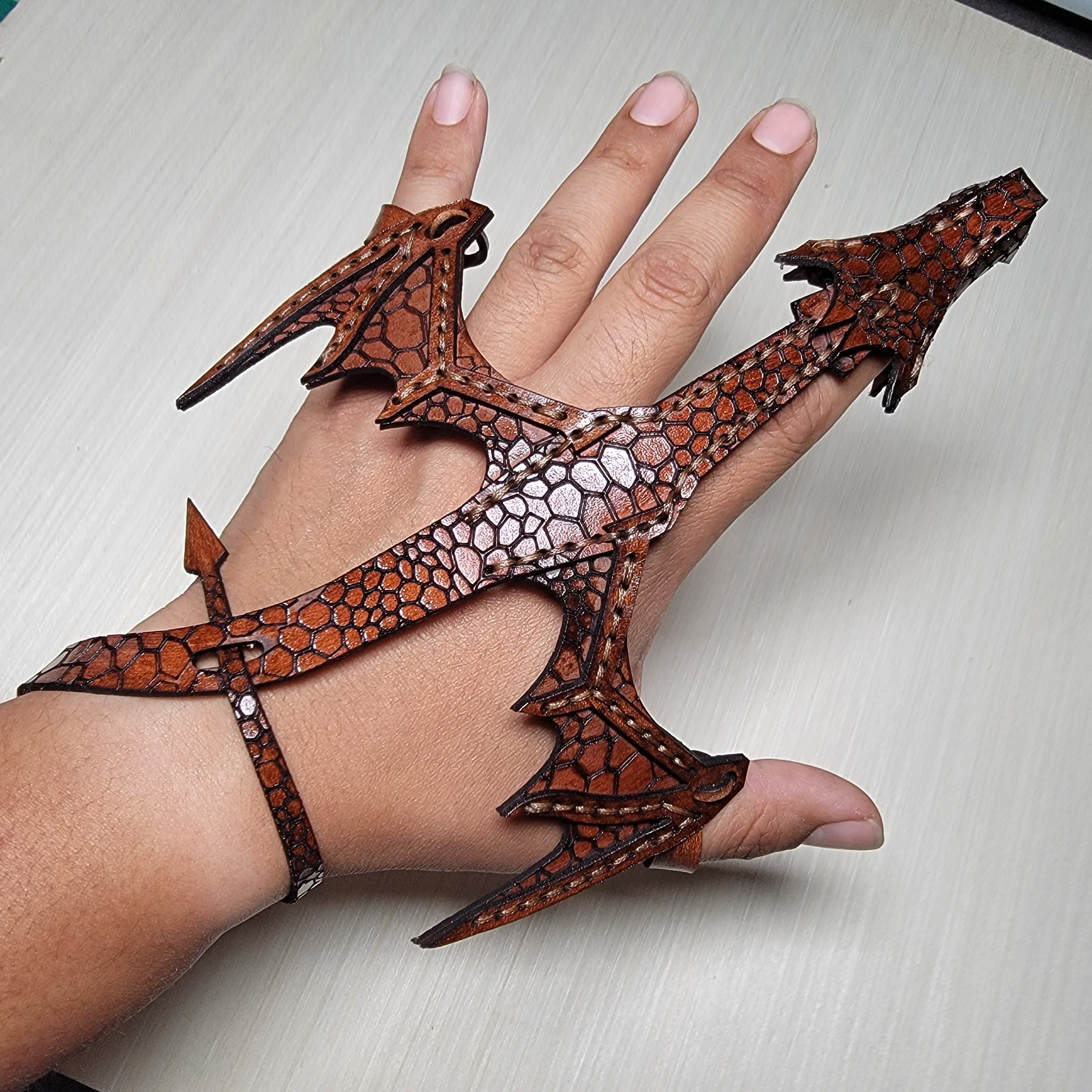 🐉Leather Hand Dragon bracelet