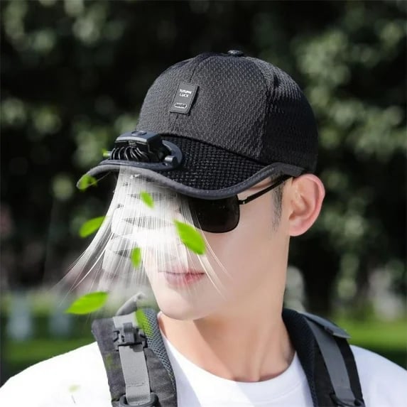 🎁TikTok Last Day Sale - 70% OFF🎉2025 New Ultralight UV Protection Baseball Cap with Solar Fan