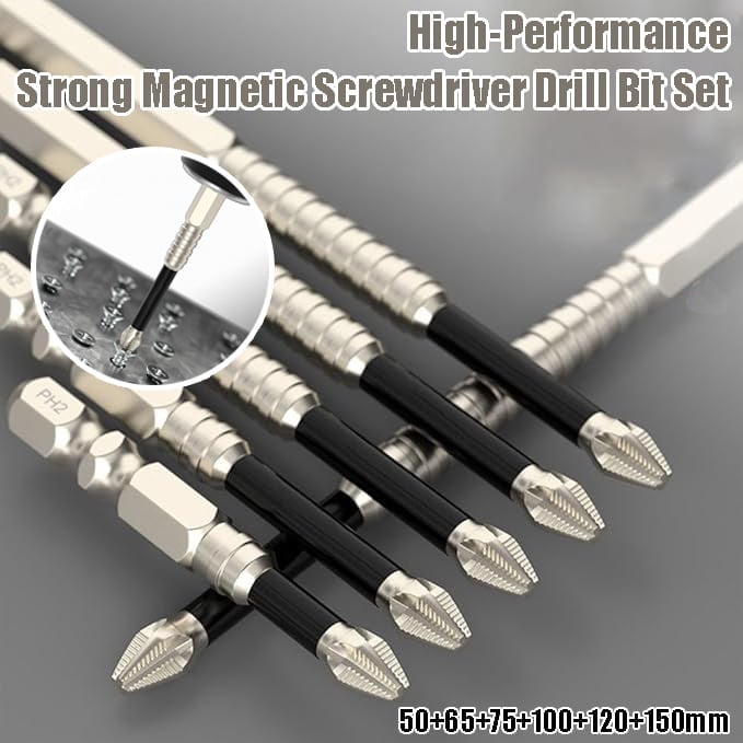 High-Magnetic Screwdriver Drill Bit Set（𝐒𝐭𝐞𝐯𝐞 𝐑𝐨𝐬𝐬 𝐑𝐞𝐜𝐨𝐦𝐦𝐞𝐧𝐝）