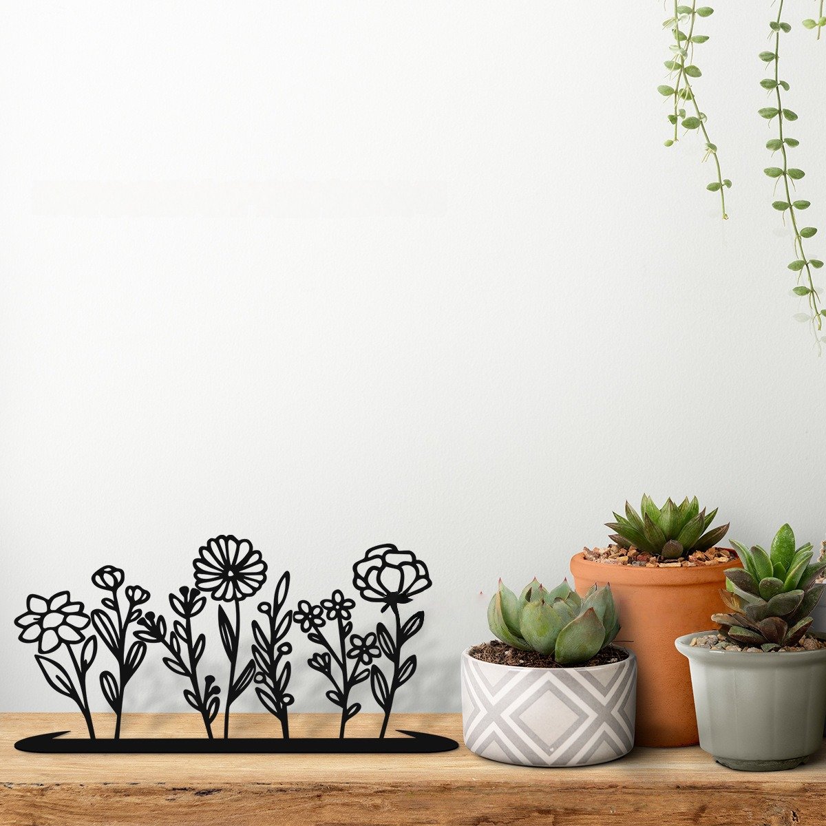 🔥 Independence Day Sale – 50% OFF! 🔥 Metal Wildflower Iron Stand – Minimalist Floral Sculpture for Home & Dining Room Decor