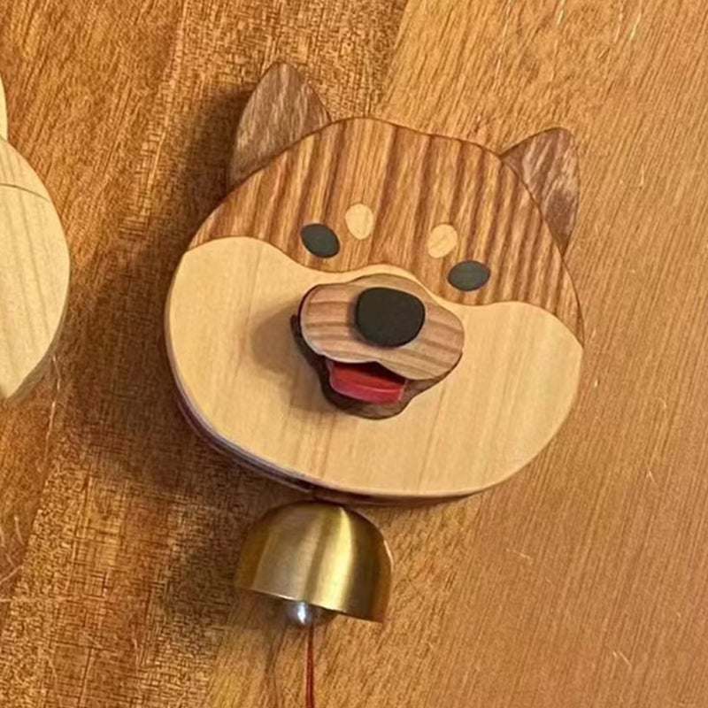 ⏰LAST WEEK SALE 49% OFF🐶Wooden Shiba Inu Wind Chime Doorbell