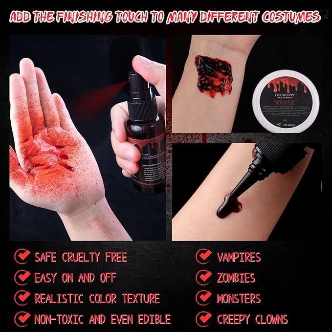 Halloween Fake Blood Special Effects Makeup Kit