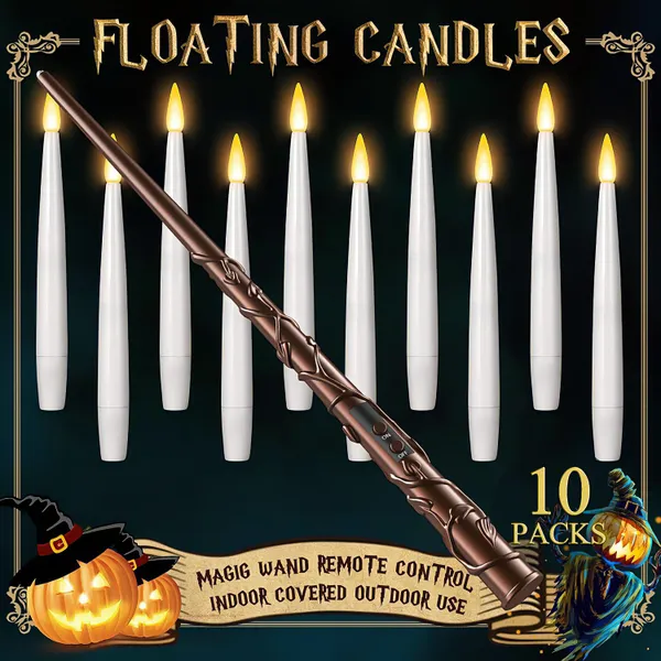 🔥Limited Time 50% OFF- Magical Floating Candles with Wand Remote