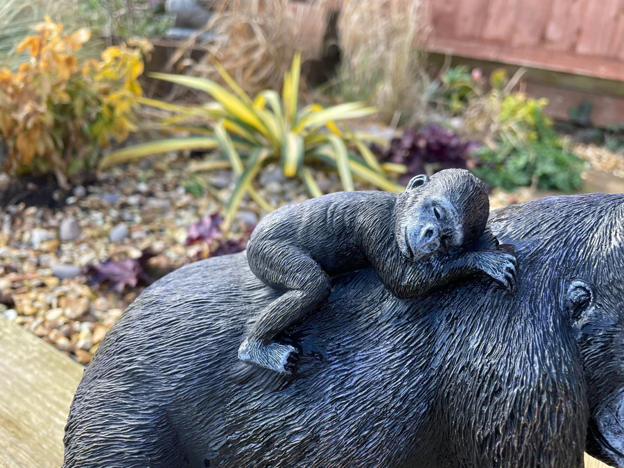 🎁(HOT SALE - 50% OFF) 🦍Angry Gorilla Silverback Male Ape Statue, Buy 2 Free Shipping Today