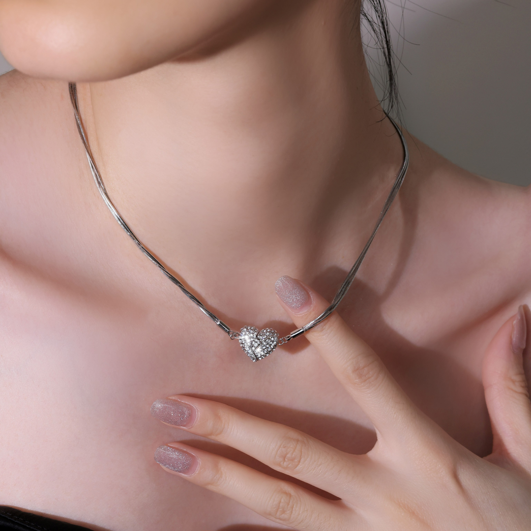 🔥Summer Hot Sale🌊Magnetic Love Patchwork Necklace