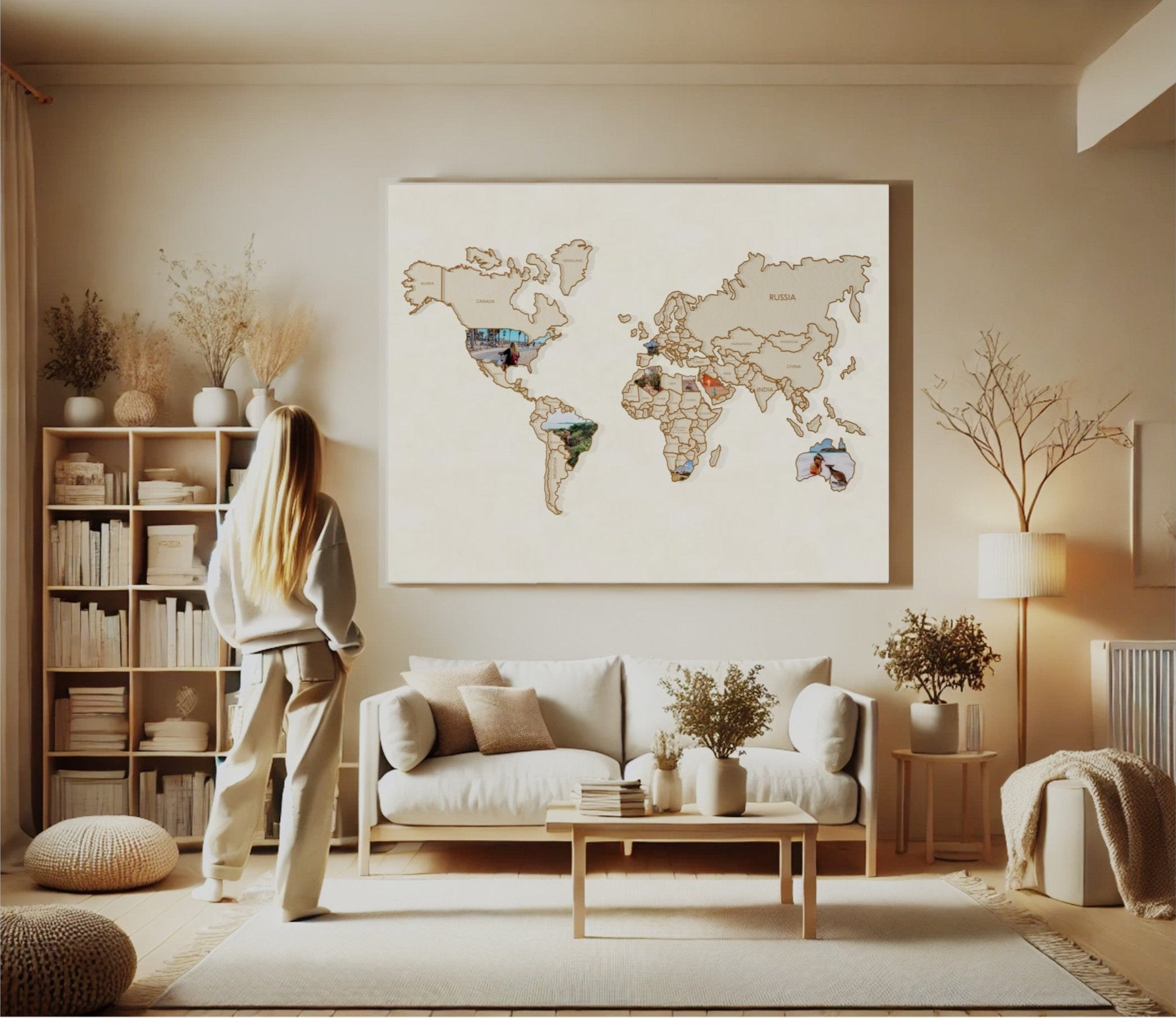 Travel Souvenir World Map