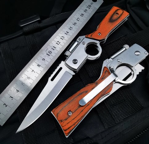 🔥Handcrafted By German Masters - Multifunctional Outdoor AK47 Folding Knife