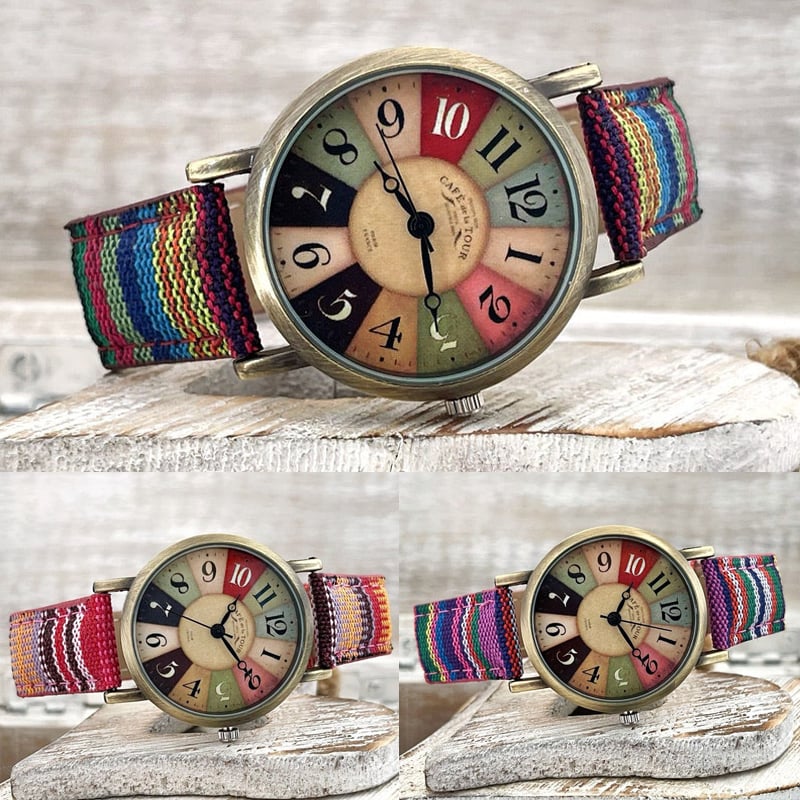 (🌲Early Christmas Sale- 50% OFF) Watches For Women With Multicolour Rainbow Pattern - Buy 2 Free Shipping