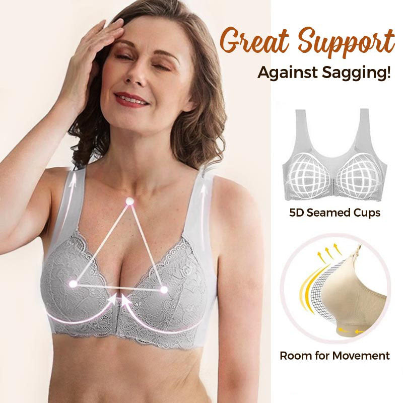 🔥Last Sale 70% OFF-FRONT CLOSURE '5D' SHAPING PUSH UP COMFY WIRELESS BRA(3 PCS)
