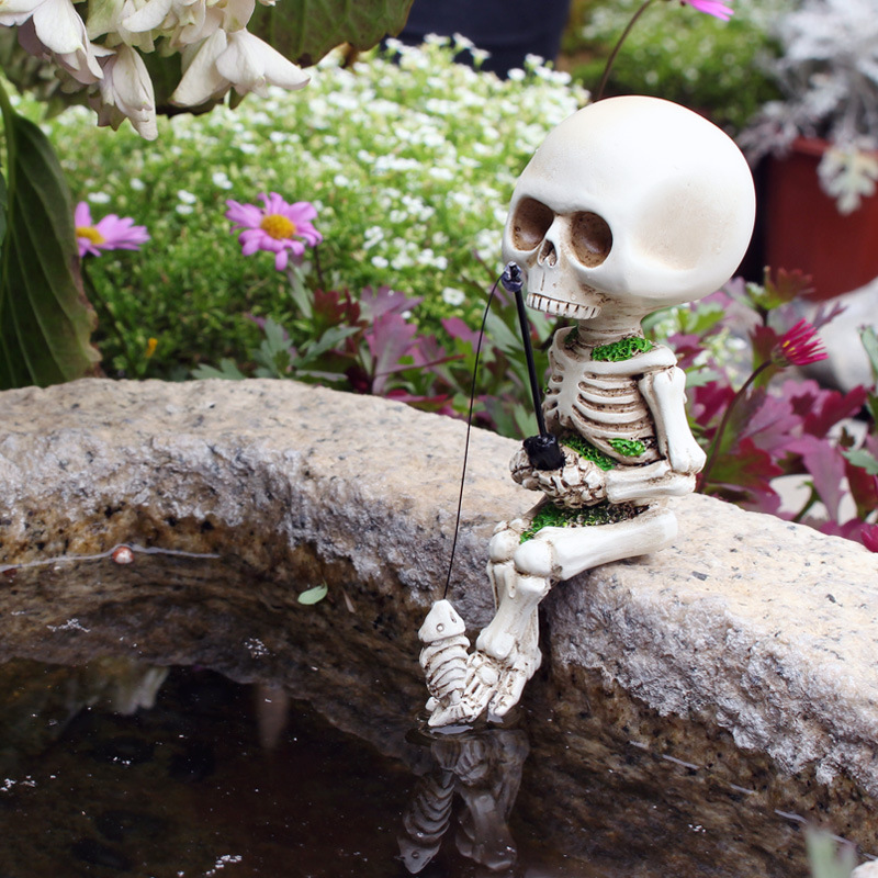 🔥Last Day Promotion - 60% OFF🎁👻🎣💀FISHING SKELETON GARDEN ACCESSORY