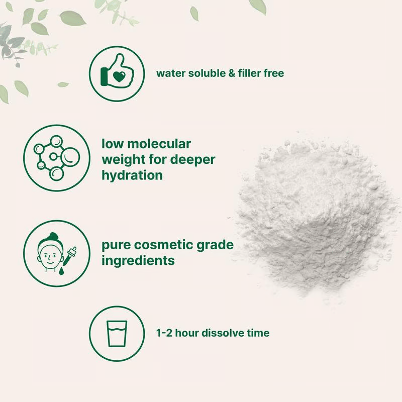 Hyaluronic Acid Powder, DIY Facial Serum, Skin Hydration Care Formula