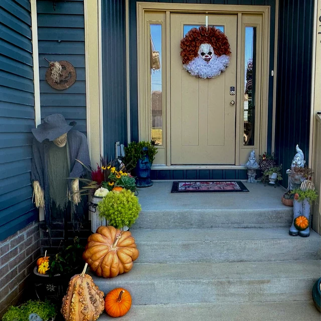 🔥Halloween Creepy Clown Wreath