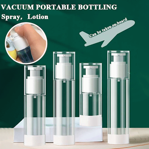 Vacuum Cosmetic Travel Container