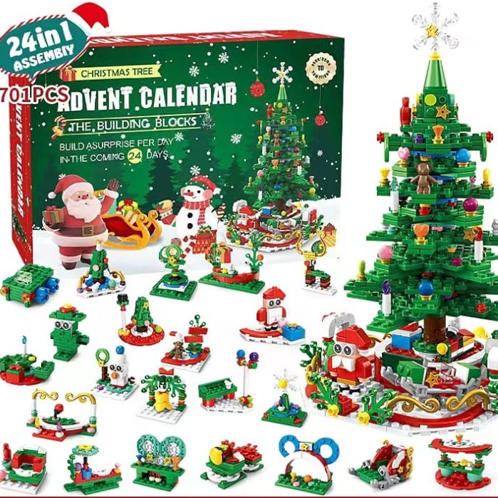 🔥Last Day Promotion - 70% OFF🎁Advent Calendar 2024 Christmas Tree Building Set