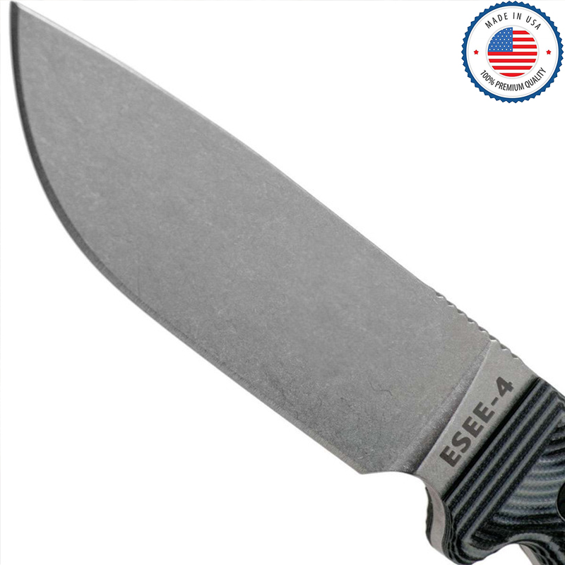 🔥Last Day Promo Save 70% 🎁ESEE-4 Gray Micarta (4.5