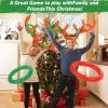 (Early Halloween Sale- Save 50% OFF) Reindeer Antler Ring Toss Game with 4 Rings