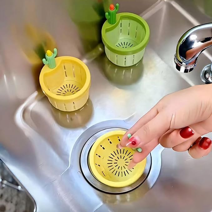 🔥LAST DAY 50% OFF🔥Press Cactus Kitchen Sink Strainer