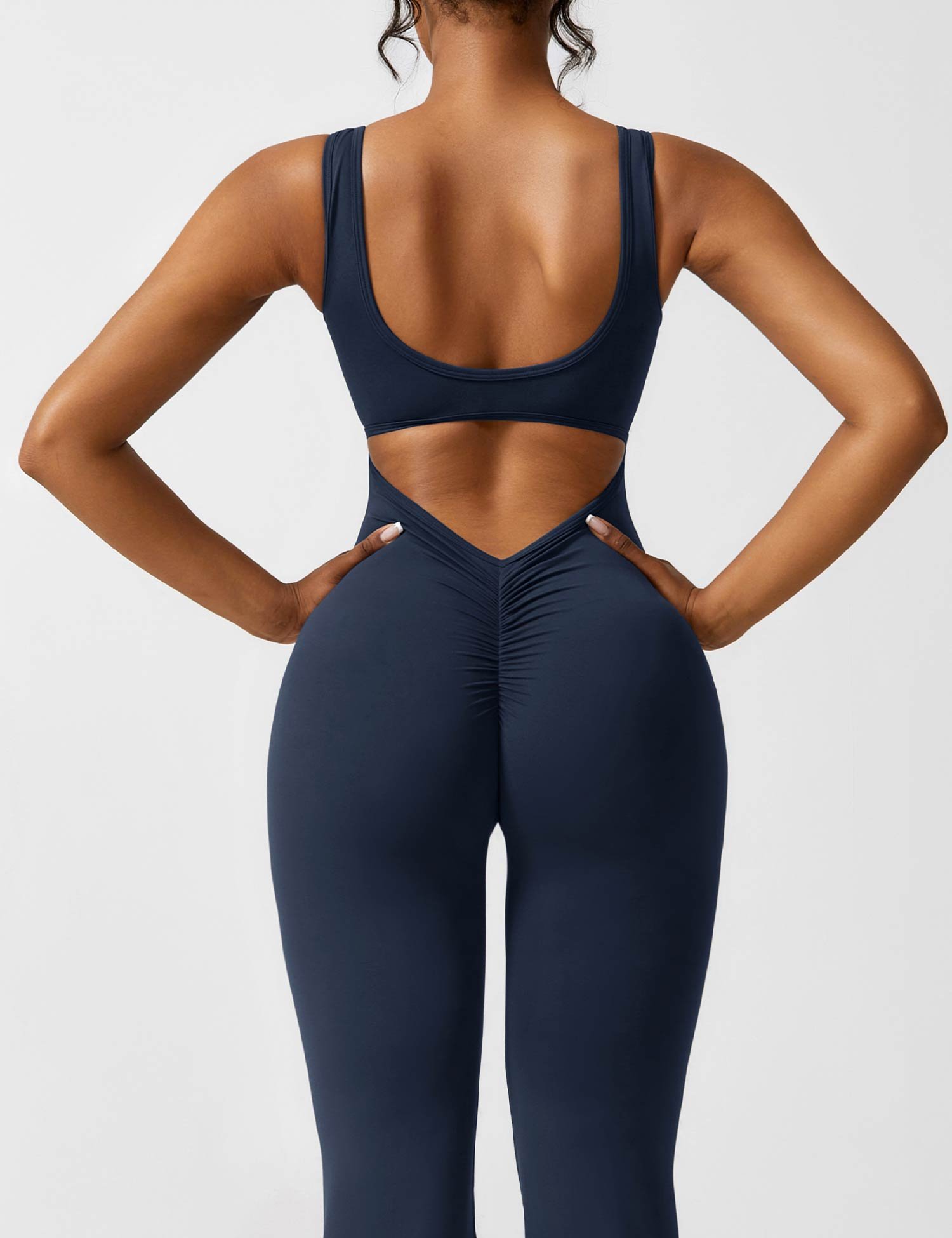 💕Last Day 70% OFF🔥 V-Back Flared Jumpsuit (Buy 2 Free Shipping)