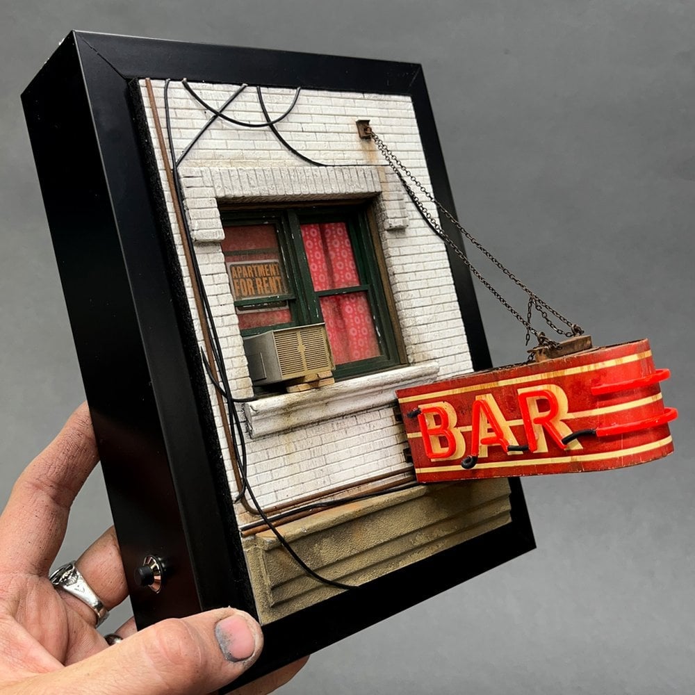 🎁TikTok Last Day Sale - 70% OFF🔥Miniature Bar Window on the Wall