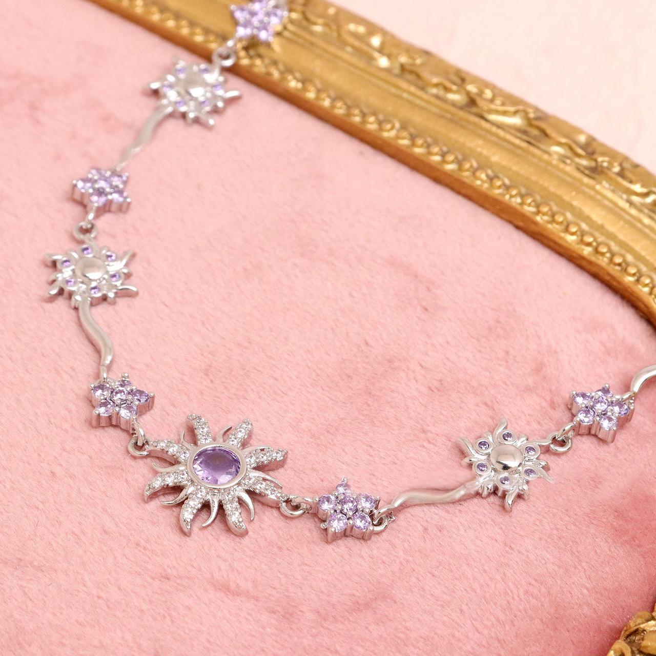 ✨💎Purple rhinestone sunburst bracelet
