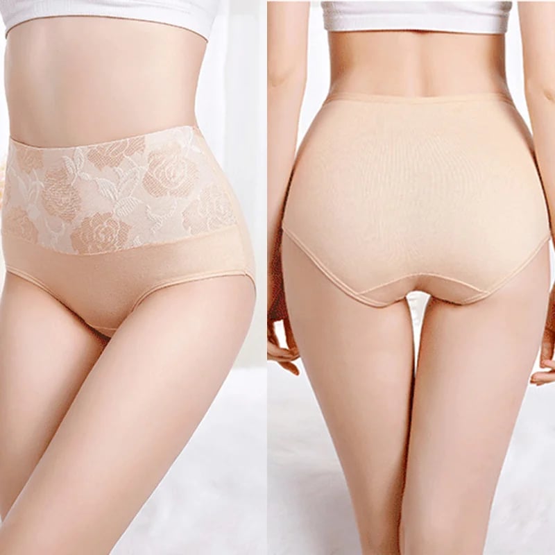 🔥Last day buy 5 get 5 free-Cotton High Waist Abdominal Slimming Hygroscopic Antibacterial Underwear