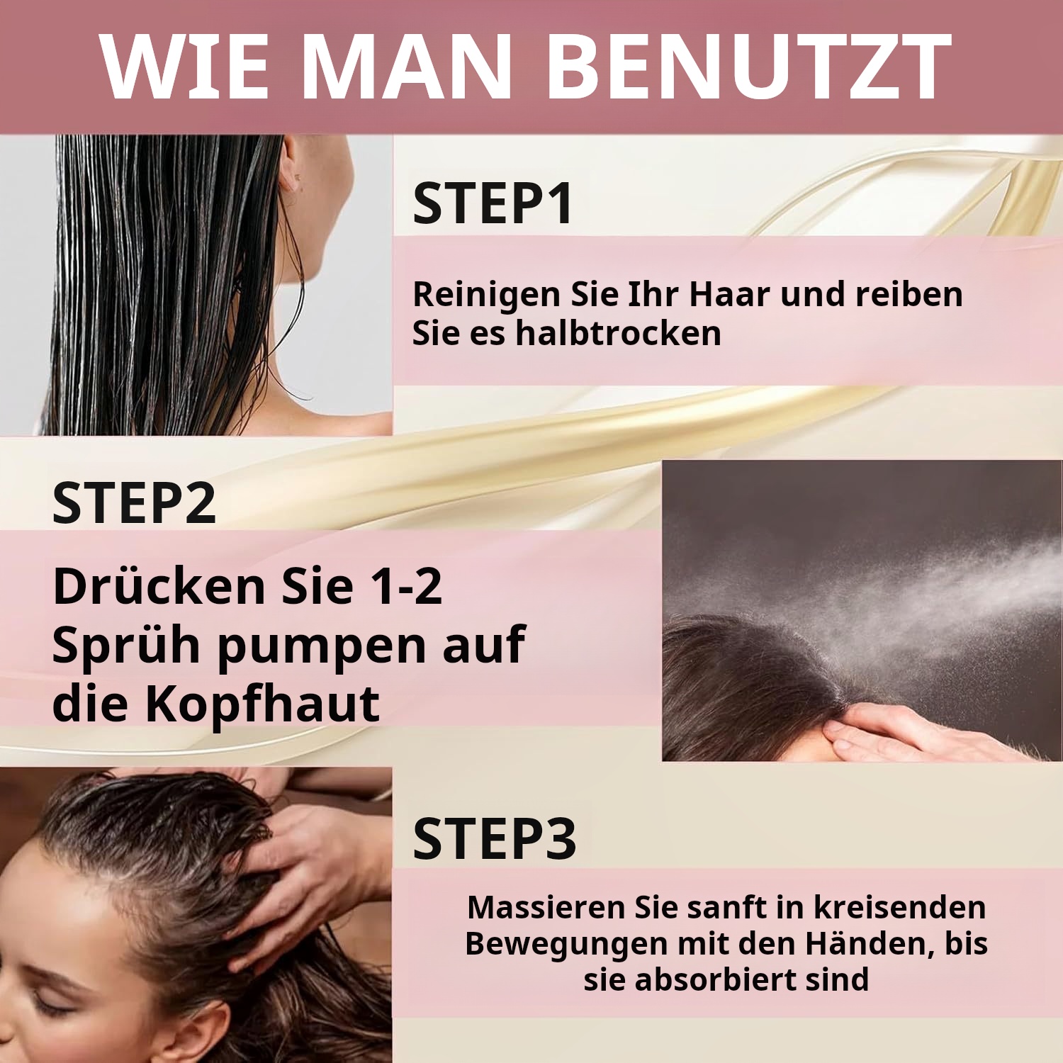 🔥Letzter Tag 50% RABATT- H-Regrow 2.0 - Reis-Nährspray für Haarwachstum