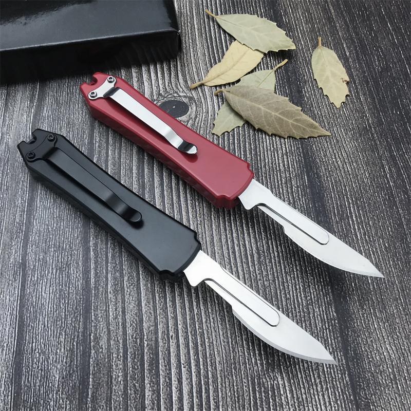 Utility EDC Pocket Retractable Box Cutter With Clip & Replacement Blades