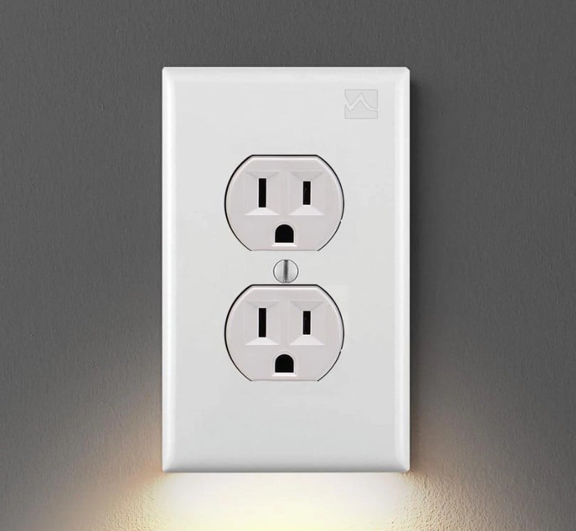 Christmas Sale-OUTLET WALL PLATE WITH LED NIGHT LIGHTS[UL FCC CSA CERTIFIED]