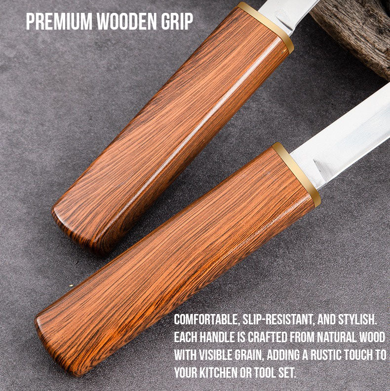 Handmade Portable 2 In 1 Double Blades Knife
