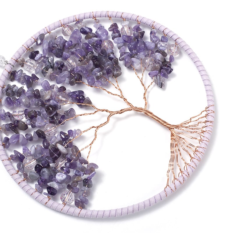 🔥Handmade Tree Of Life Crystal Suncatcher Dream Catcher - Ready to Ship