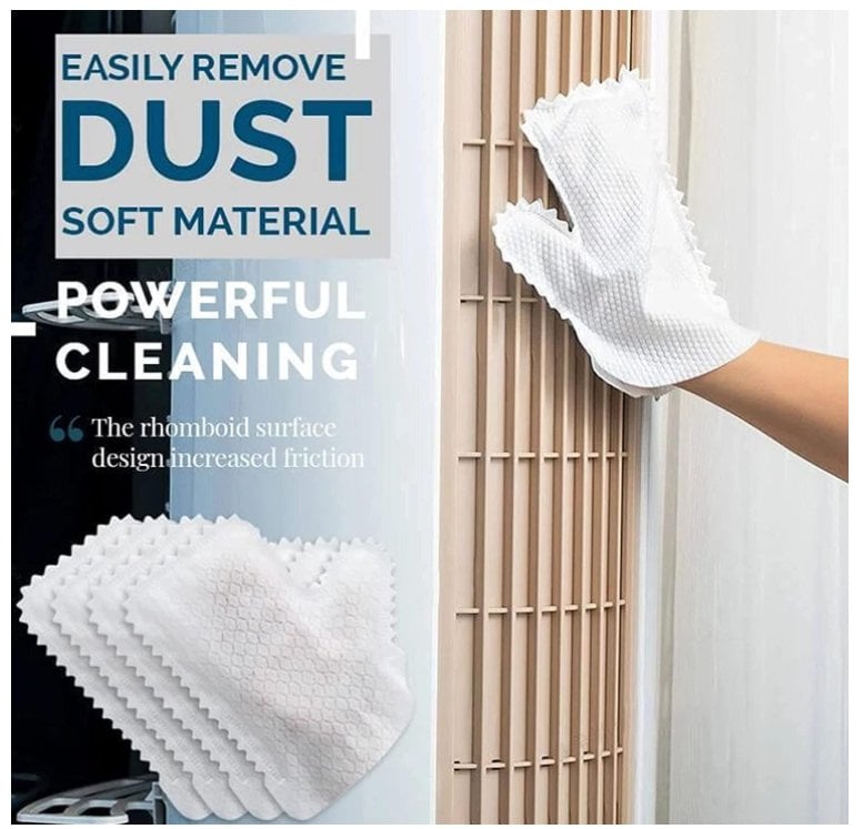 (🔥Last Day Promotion- SAVE 48% OFF) 20 Pcs Set Dust Removal Gloves (buy 2 get 1 free now)