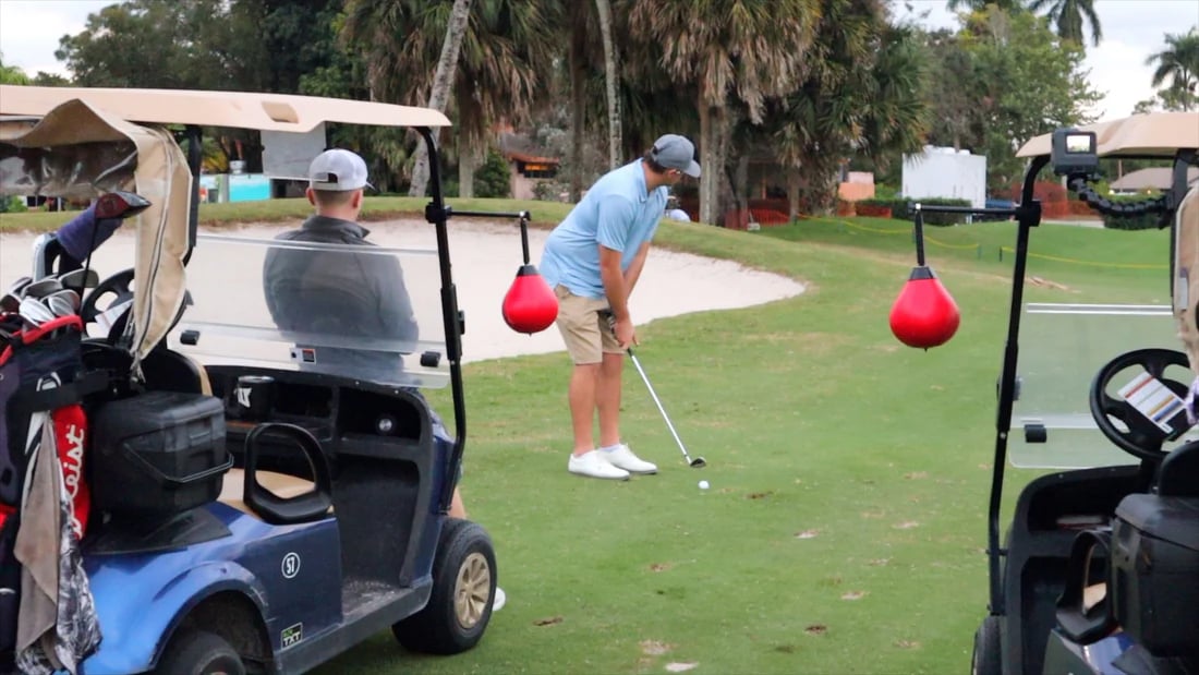 🏌️‍♂️ Golf Cart Punching Bag – The Ultimate On-Course Stress Reliever