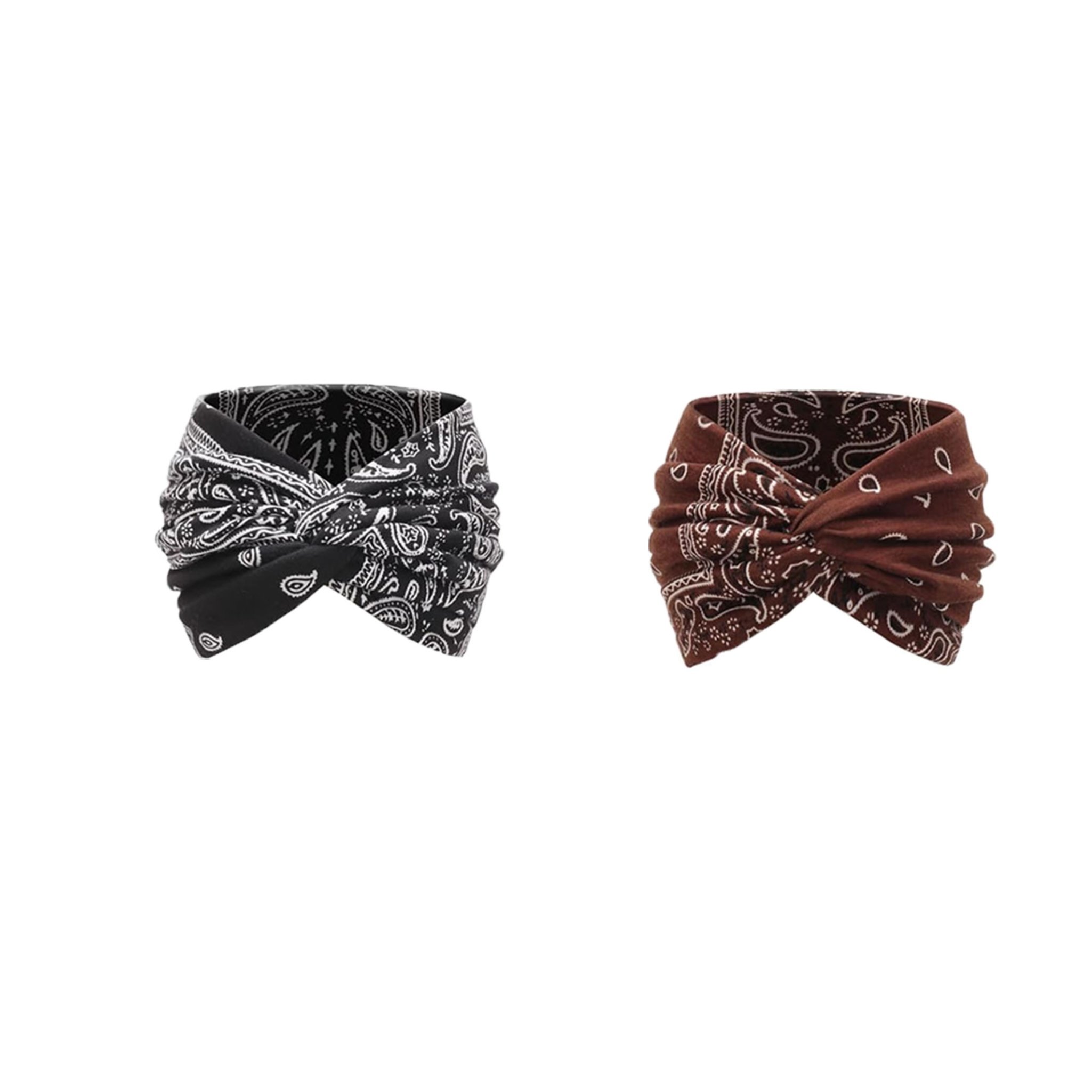 🔥Last Day Promotion 70% OFF🔥Boho Style&Paisley Print Hair Band Wide Elastic Hair Band(2PC)