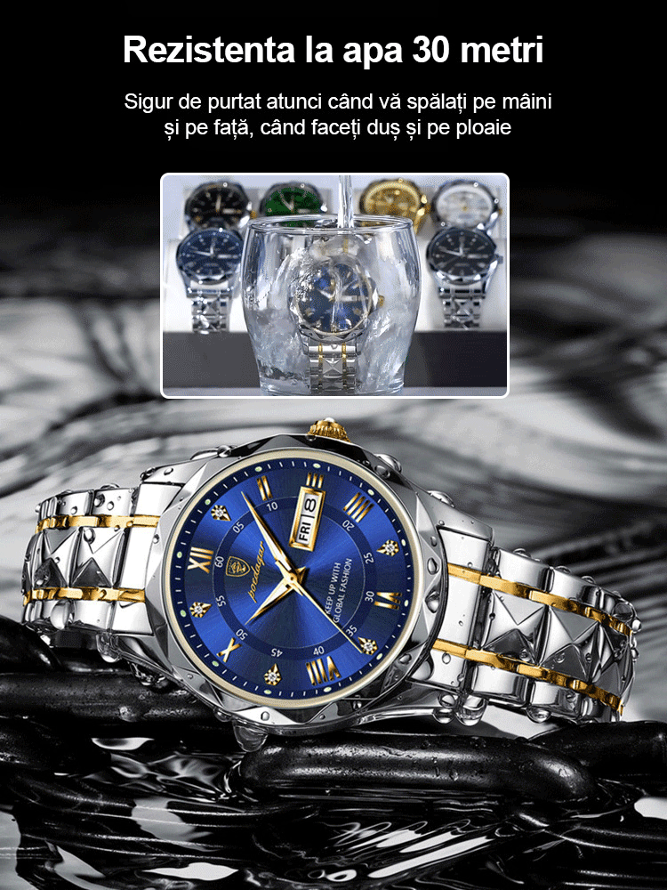 🔥Last Day Promotion- SAVE 70%🎄Swiss Steel Band Dual Date Men's Watch-Buy 2 Free Shipping