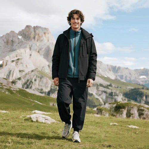 🥾LETZTER TAG 49 % RABATT👔 Wasserdichte Jacke: Wasserdichte Jacke mit 3D-Schnitt – geeignet zum Wandern, Pendeln und für Freizeitausflüge!