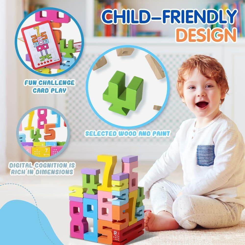 ⏰LAST DAY SALE 50% OFF💥BrightBlocks™ - Montessori Wooden Number Toy